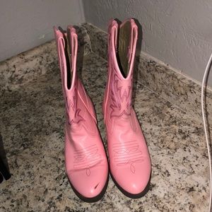 Pink boots
